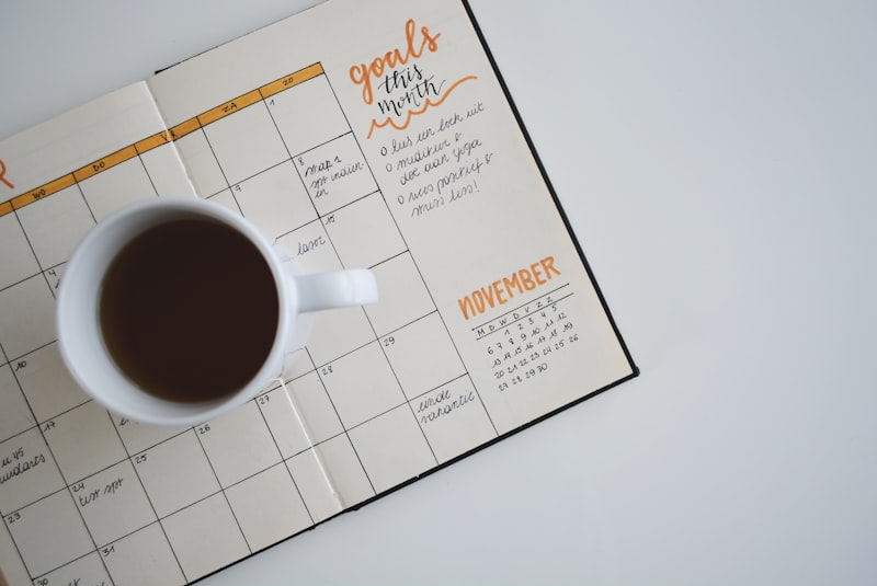 Project planning — calendar and timeline for on-time delivery